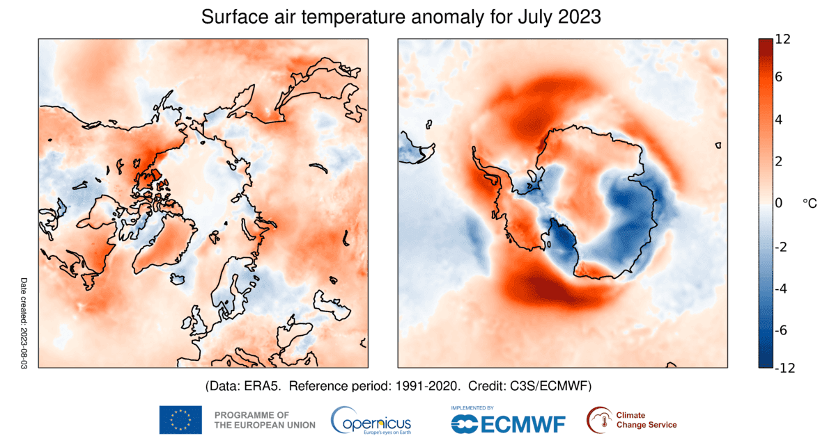 map_1month_anomaly_polar_ea_2t_202307_1991-2020_v02.1