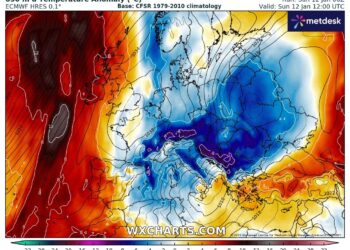 METEO LIVE: Il BURAN ha sfondato sull Italia