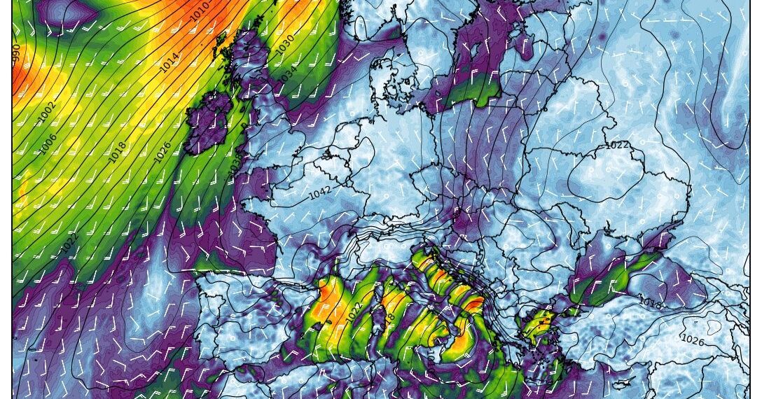 METEO LIVE: Gelidi venti di Bora e Grecale fino a 100 km/h
