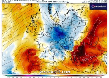 Stop al caldo tra 8 e 13 luglio 2025: in arrivo una drastica diminuzione delle temperature fino a 15 gradi e temporali intensi in tutta Italia