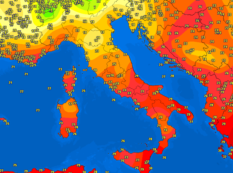 Diminuzione Temperature Fine Luglio 2025: Italia Sotto la Media, Clima Autunnale in Piena Estate