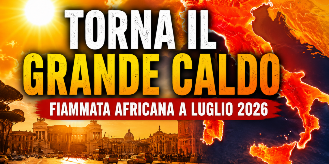 Torna il caldo rovente, ecco la fiammata di luglio 2026