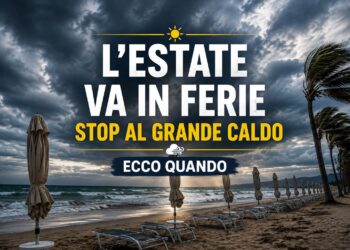 L’estate va in ferie, stop al grande caldo: ecco quando