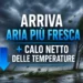 Temperature in forte calo: fino a 13 gradi in meno