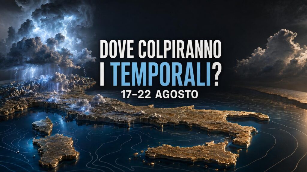 Dove colpiranno i temporali nei prossimi giorni