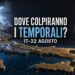 Dove colpiranno i temporali nei prossimi giorni