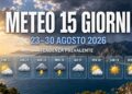Meteo 15 giorni: fine agosto più instabile? La tendenza fino al 30
