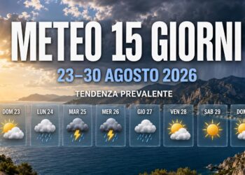 Meteo 15 giorni: fine agosto più instabile? La tendenza fino al 30