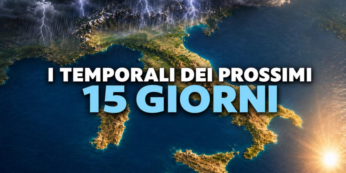 Piogge in Italia nei prossimi 15 giorni: il Paese sarà diviso in due